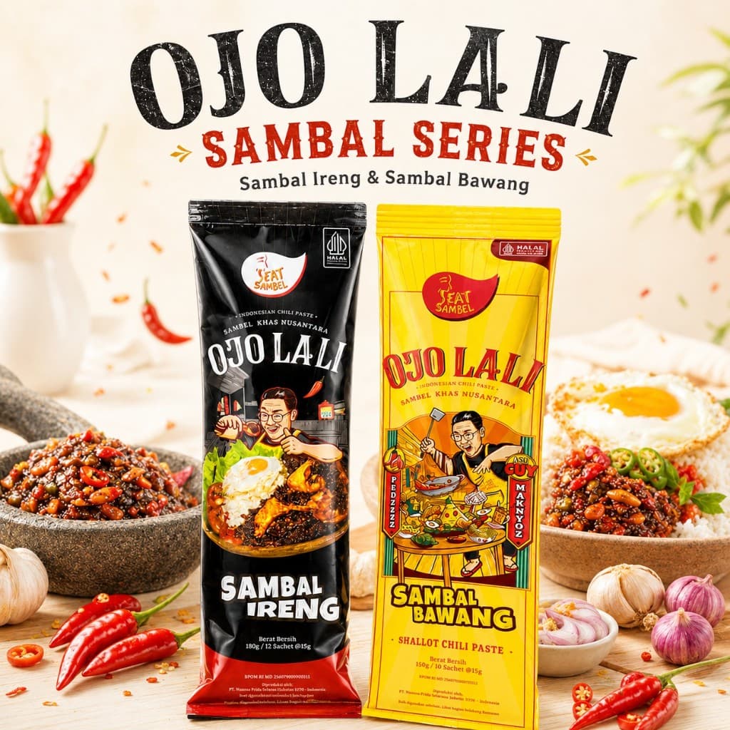 Ojo Lali Sambal Series — Sambal Ireng & Sambal Bawang